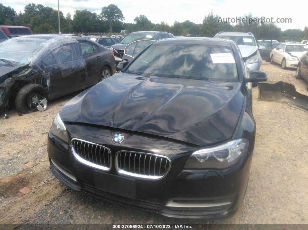 2014 Bmw 5 Series 535i Xdrive Black vin: WBA5B3C51ED531696