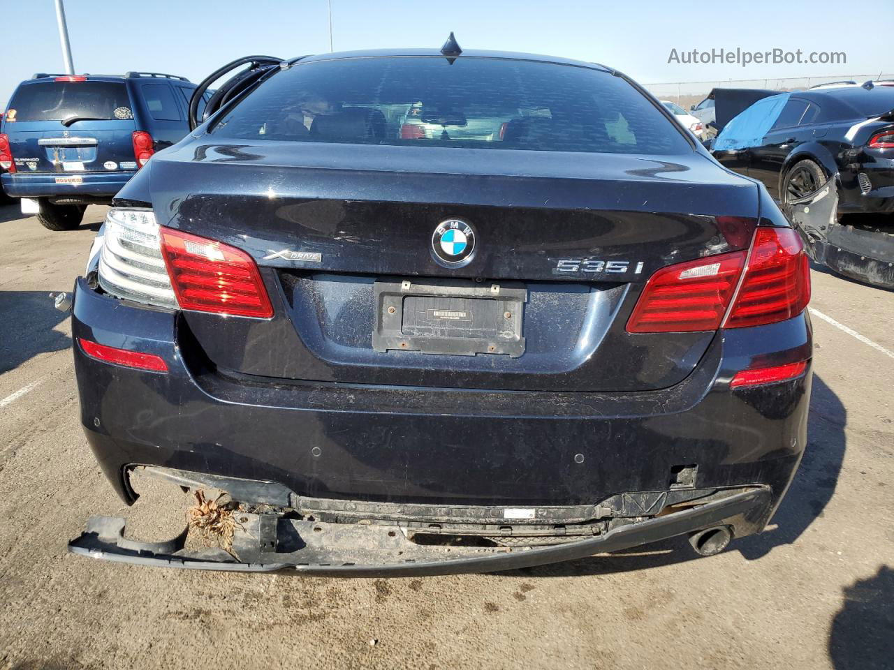 2014 Bmw 535 Xi Черный vin: WBA5B3C51ED532606