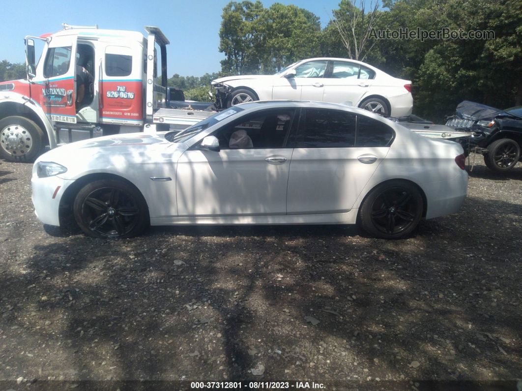 2014 Bmw 5 Series 535i Xdrive White vin: WBA5B3C51ED537031