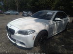 2014 Bmw 5 Series 535i Xdrive White vin: WBA5B3C51ED537031