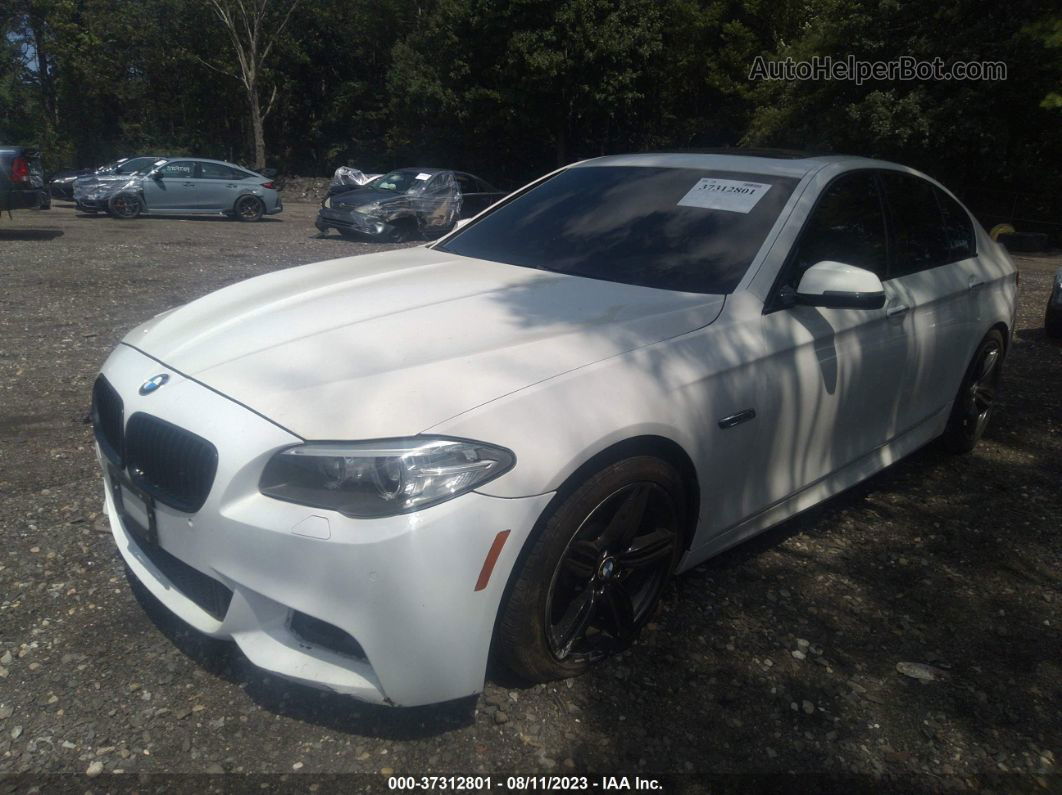 2014 Bmw 5 Series 535i Xdrive White vin: WBA5B3C51ED537031