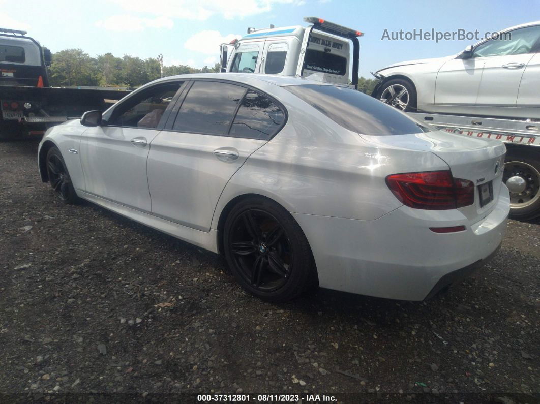 2014 Bmw 5 Series 535i Xdrive White vin: WBA5B3C51ED537031