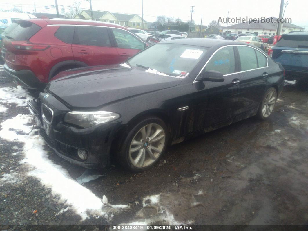 2016 Bmw 535i Xdrive Black vin: WBA5B3C51GG257174