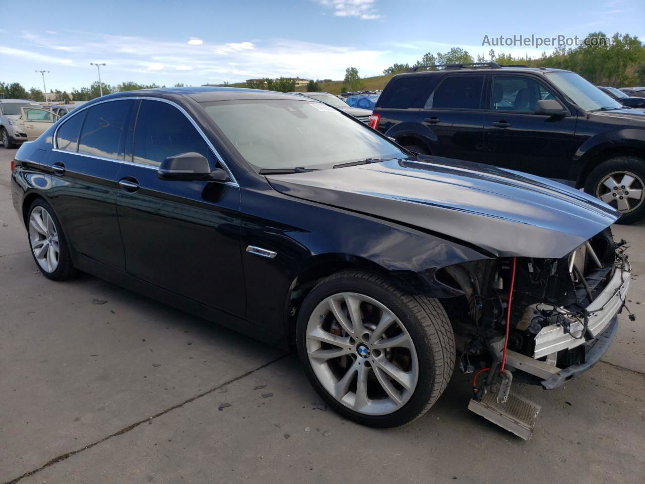 2016 Bmw 535 Xi Черный vin: WBA5B3C51GG258714