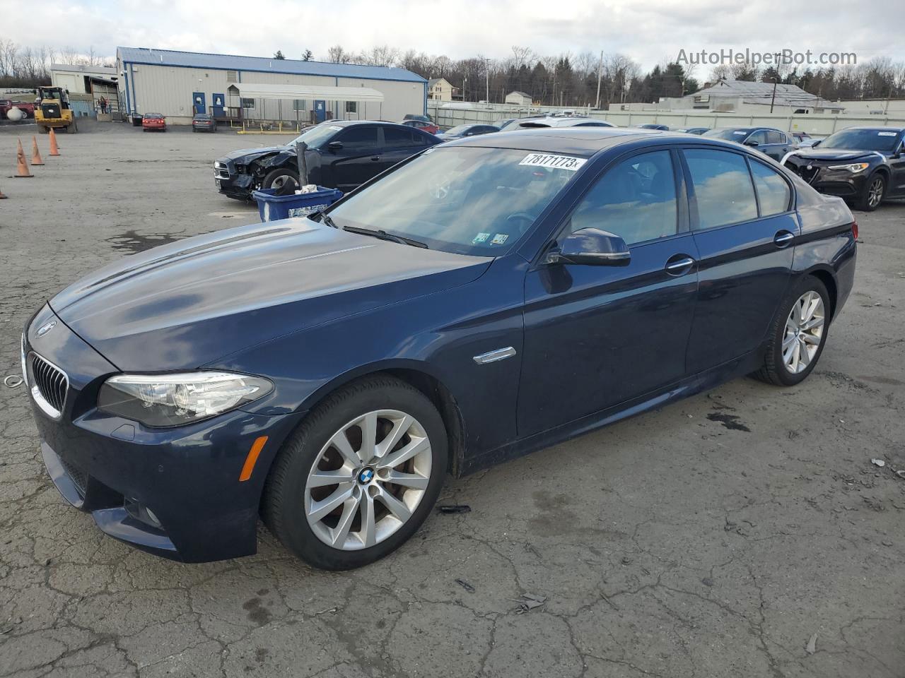 2014 Bmw 535 Xi Синий vin: WBA5B3C52ED537796