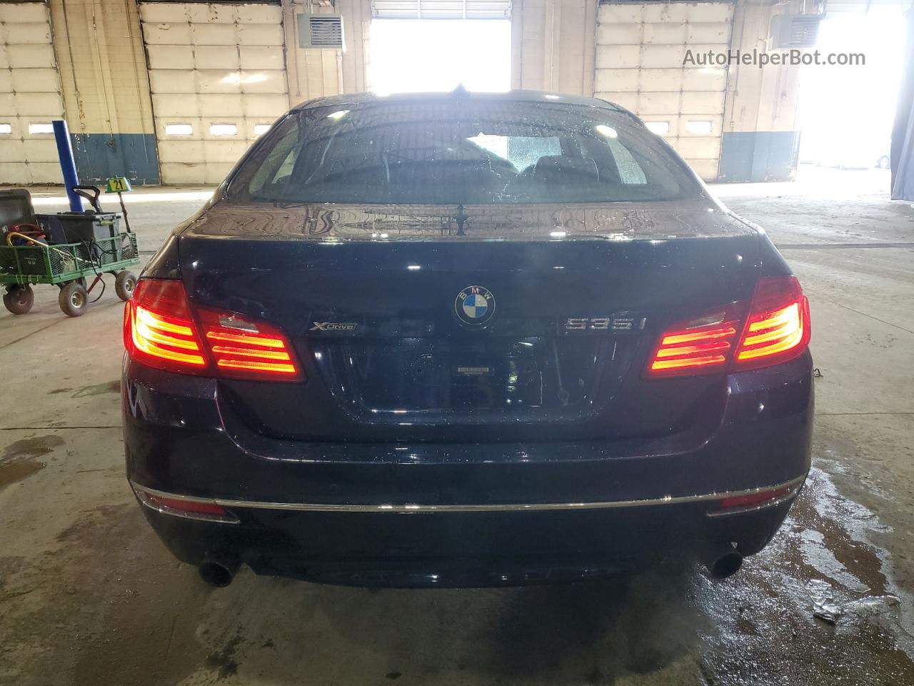 2014 Bmw 535 Xi Синий vin: WBA5B3C53ED530565