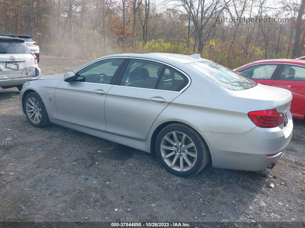 2014 Bmw 535i Xdrive Silver vin: WBA5B3C54ED292371