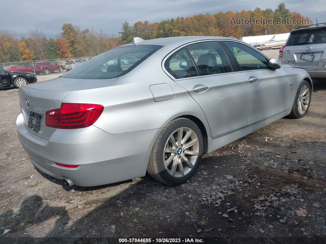 2014 Bmw 535i Xdrive Silver vin: WBA5B3C54ED292371