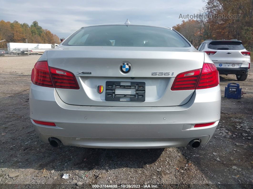 2014 Bmw 535i Xdrive Silver vin: WBA5B3C54ED292371