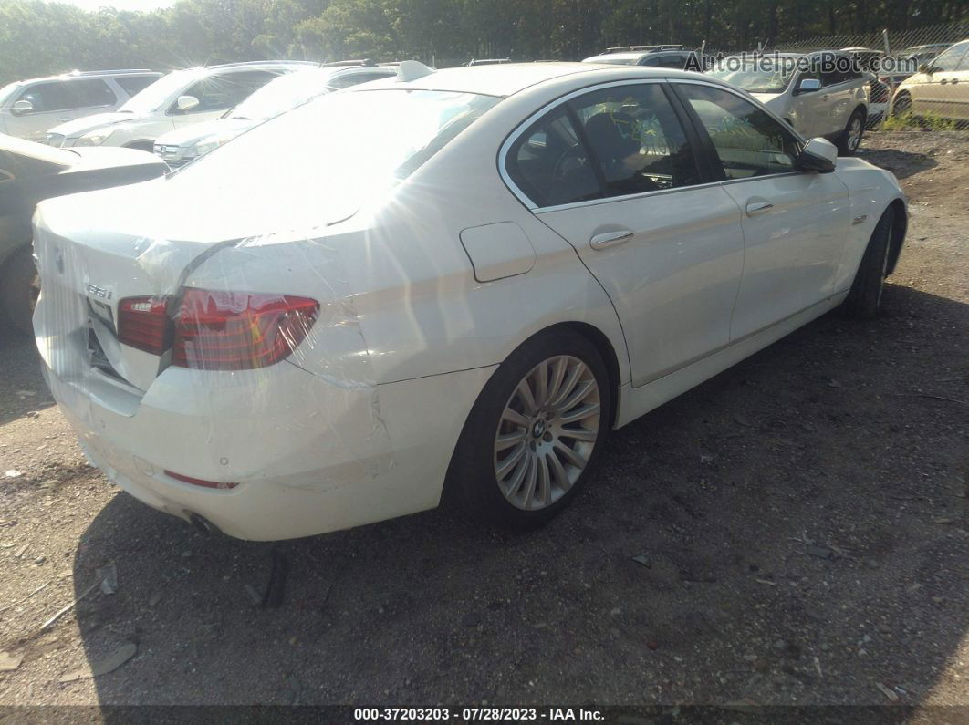 2014 Bmw 5 Series 535i Xdrive White vin: WBA5B3C54ED292838