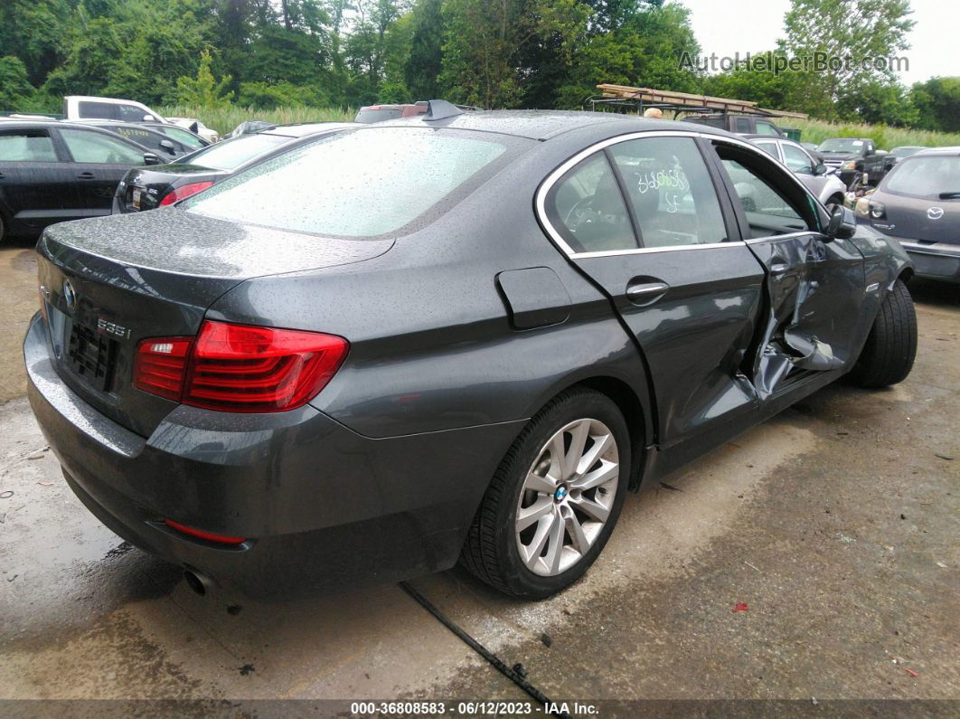 2016 Bmw 535i Xdrive Gray vin: WBA5B3C54GG255466