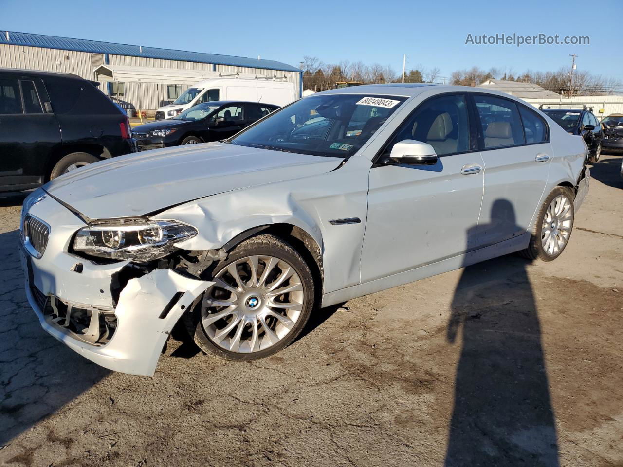 2014 Bmw 535 Xi Silver vin: WBA5B3C56ED532259