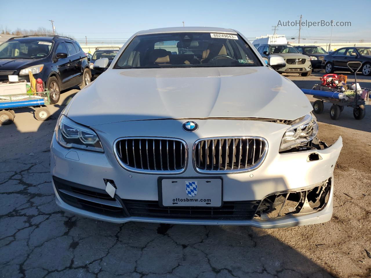 2014 Bmw 535 Xi Silver vin: WBA5B3C56ED532259