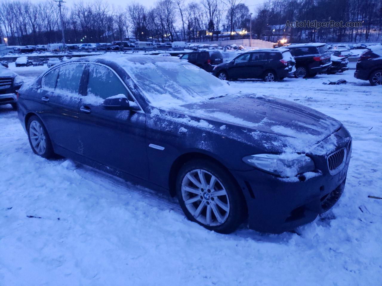 2014 Bmw 535 Xi Синий vin: WBA5B3C58ED531761