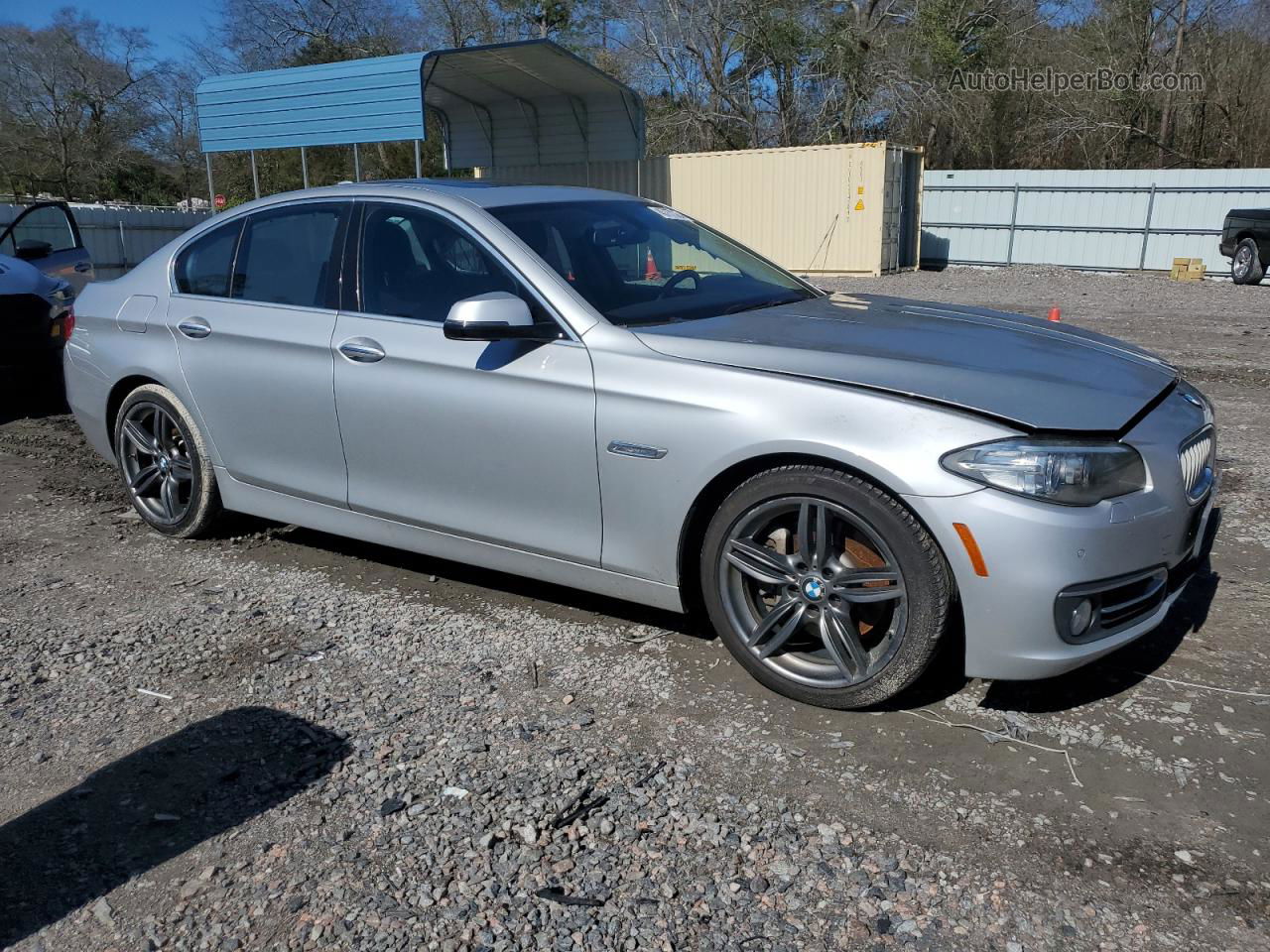 2014 Bmw 535 Xi Серебряный vin: WBA5B3C58ED533302