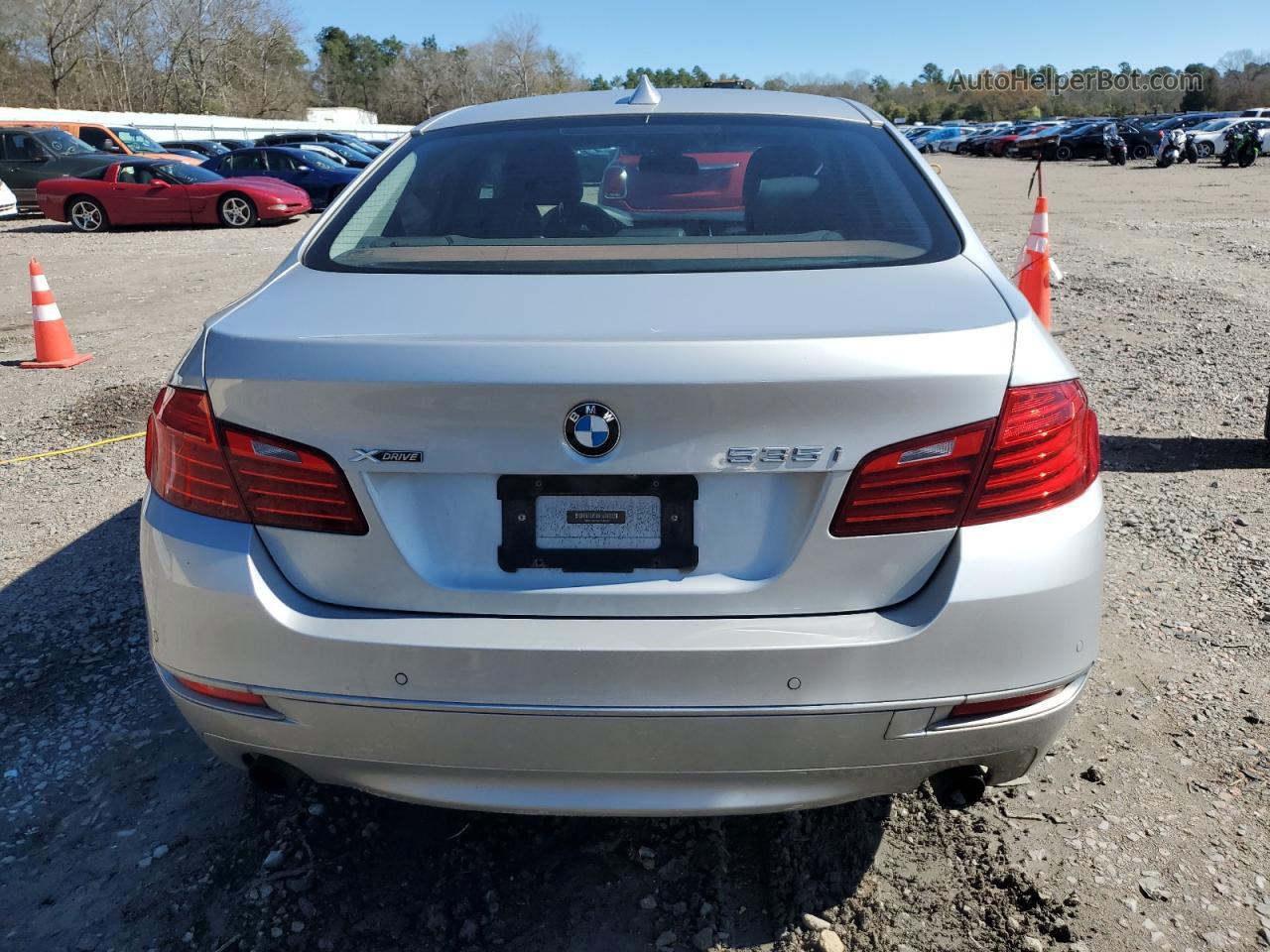 2014 Bmw 535 Xi Silver vin: WBA5B3C58ED533302