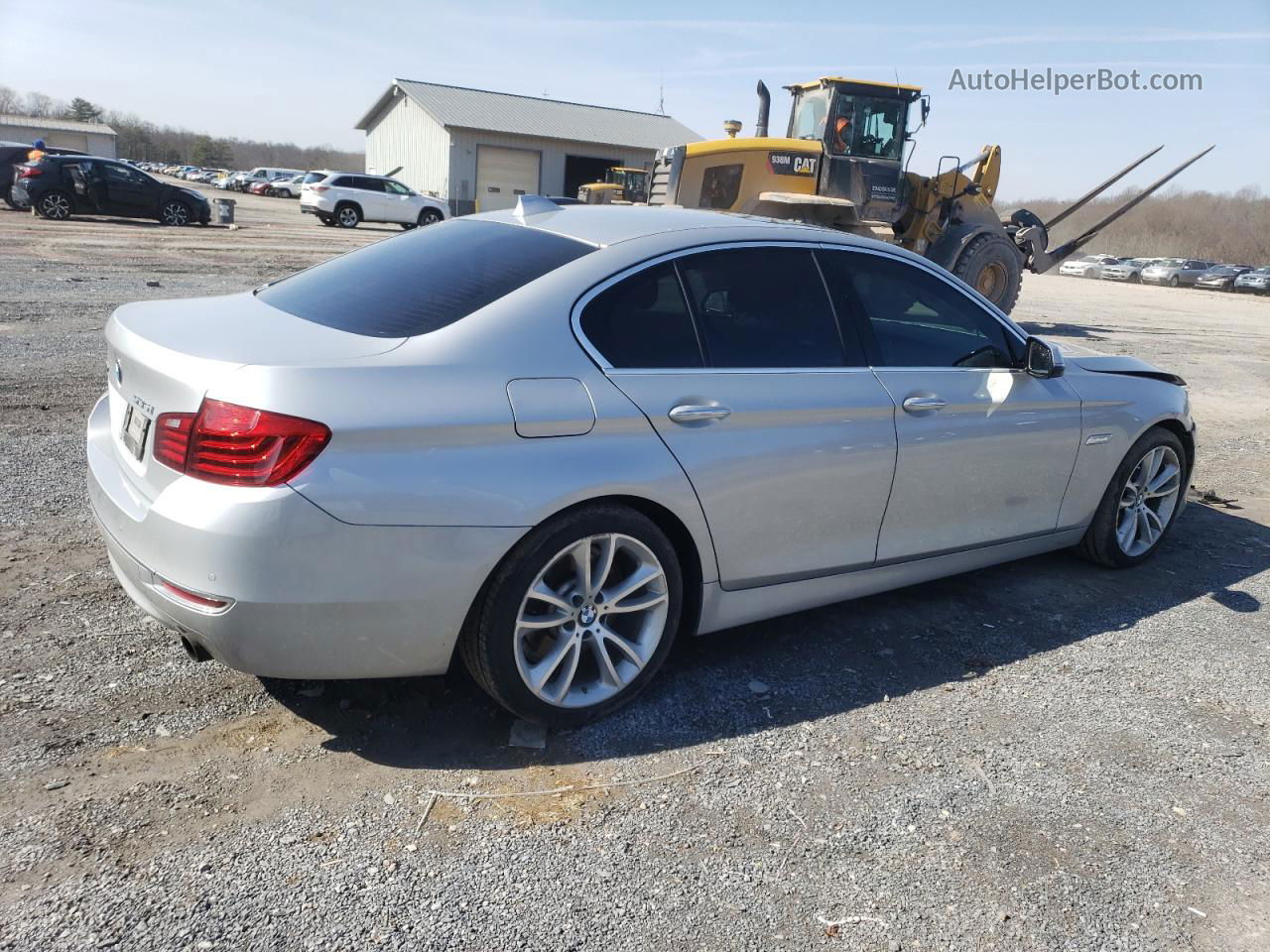 2014 Bmw 535 Xi Silver vin: WBA5B3C58ED533722