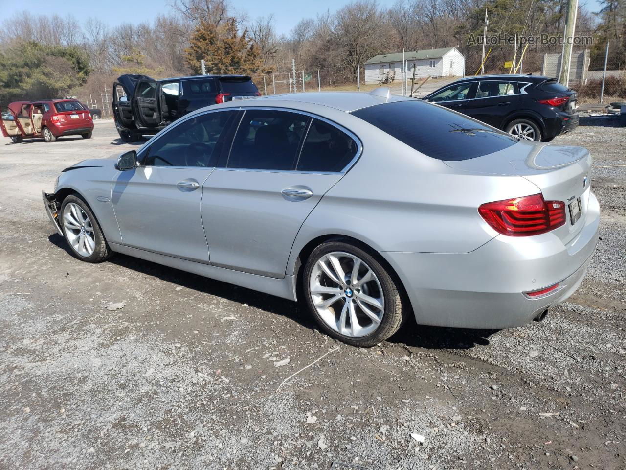 2014 Bmw 535 Xi Silver vin: WBA5B3C58ED533722