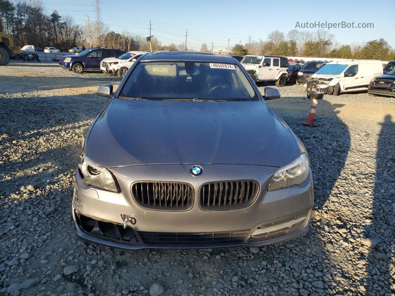 2014 Bmw 535 Xi Gray vin: WBA5B3C58ED538127