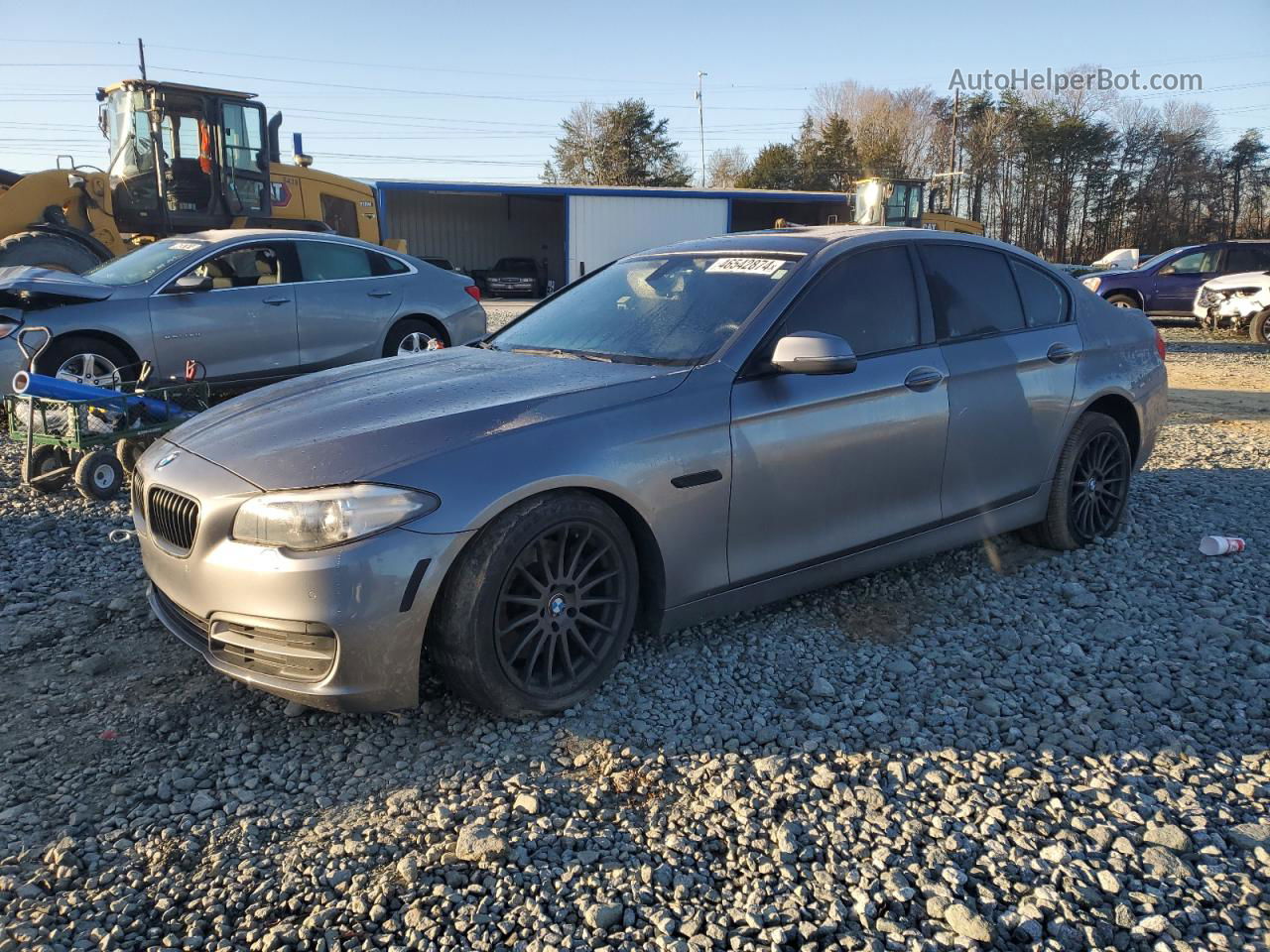 2014 Bmw 535 Xi Gray vin: WBA5B3C58ED538127