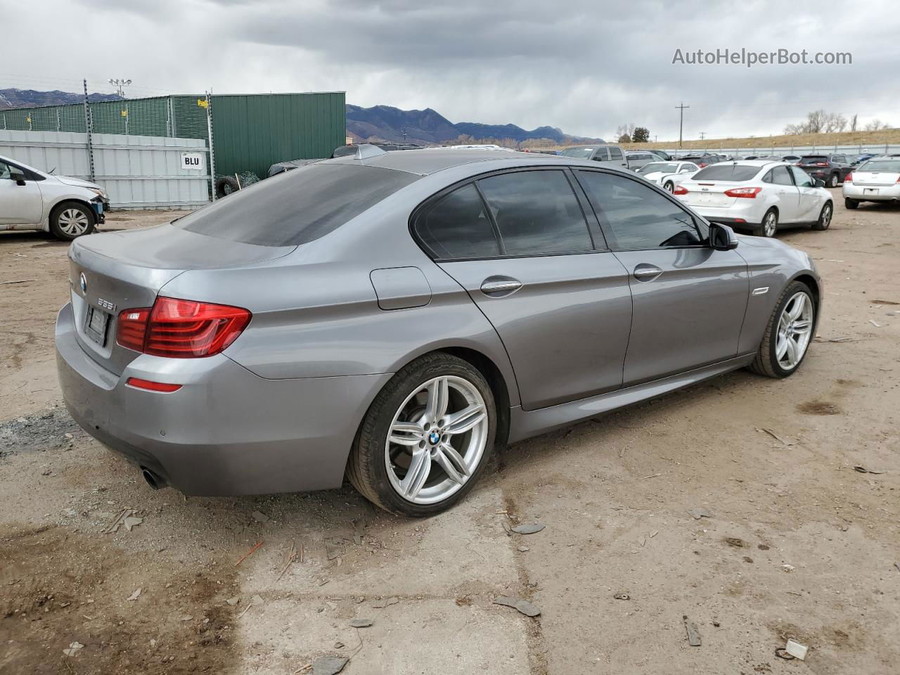 2016 Bmw 535 Xi Gray vin: WBA5B3C58GG252599