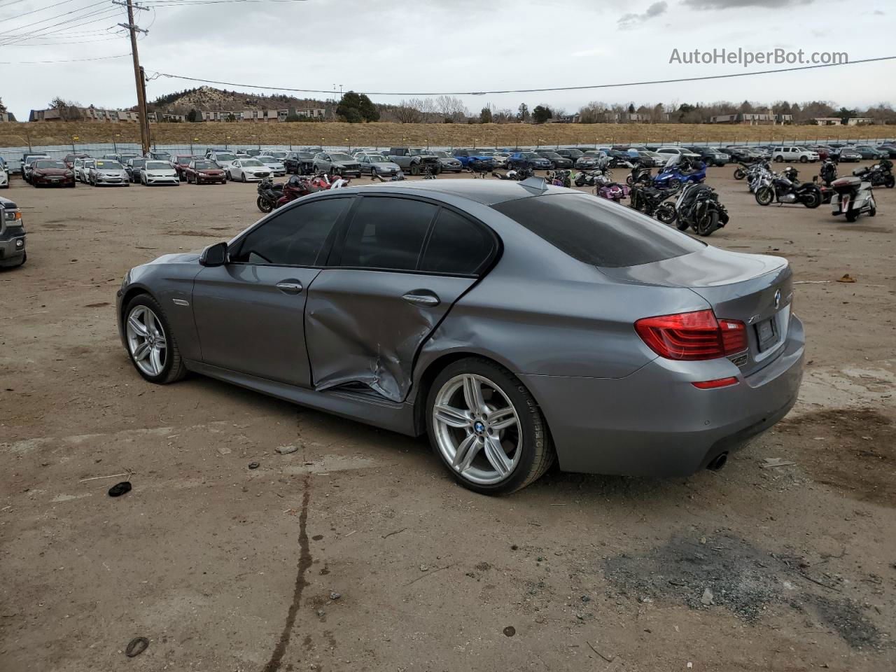 2016 Bmw 535 Xi Gray vin: WBA5B3C58GG252599