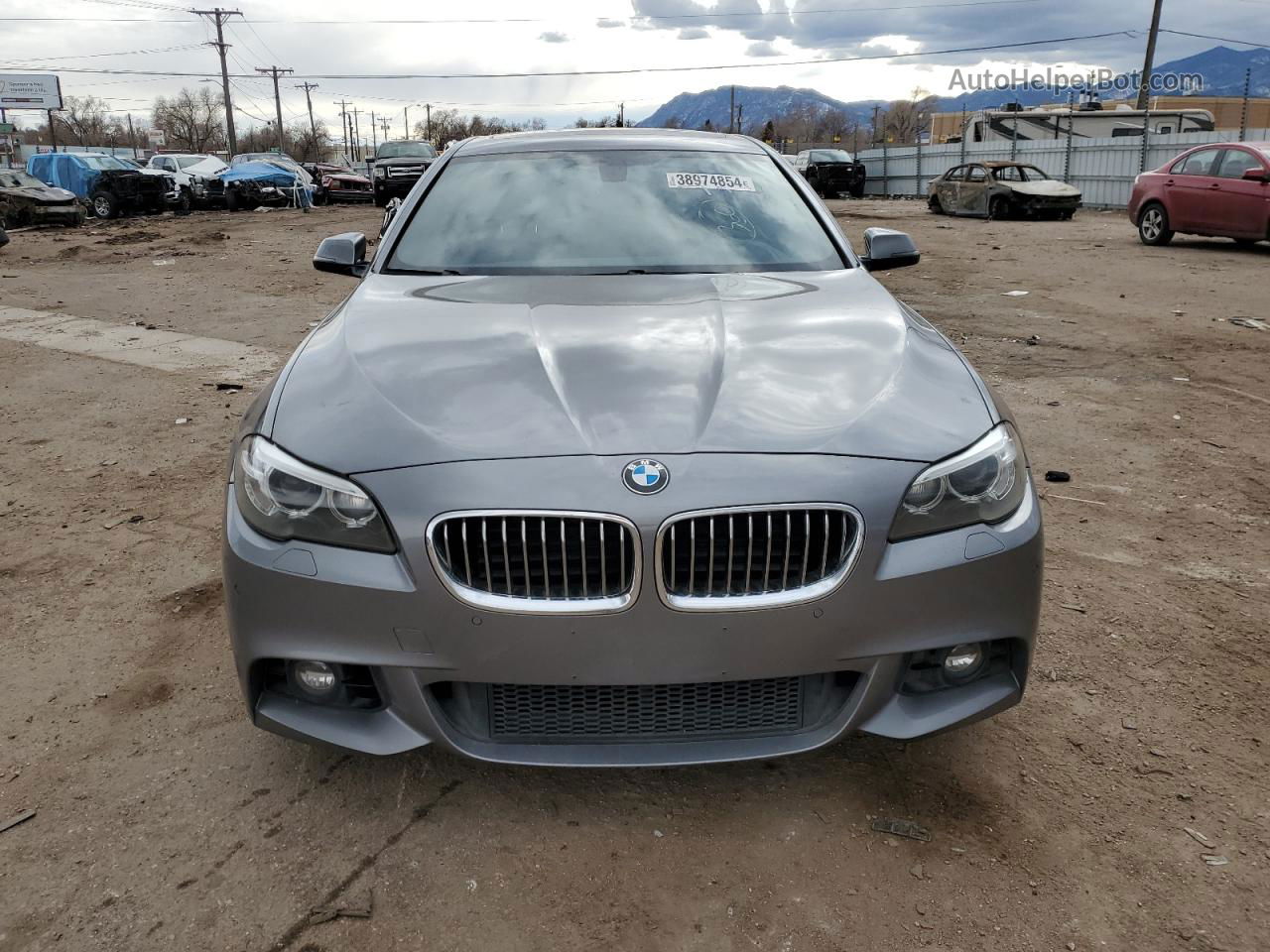 2016 Bmw 535 Xi Gray vin: WBA5B3C58GG252599