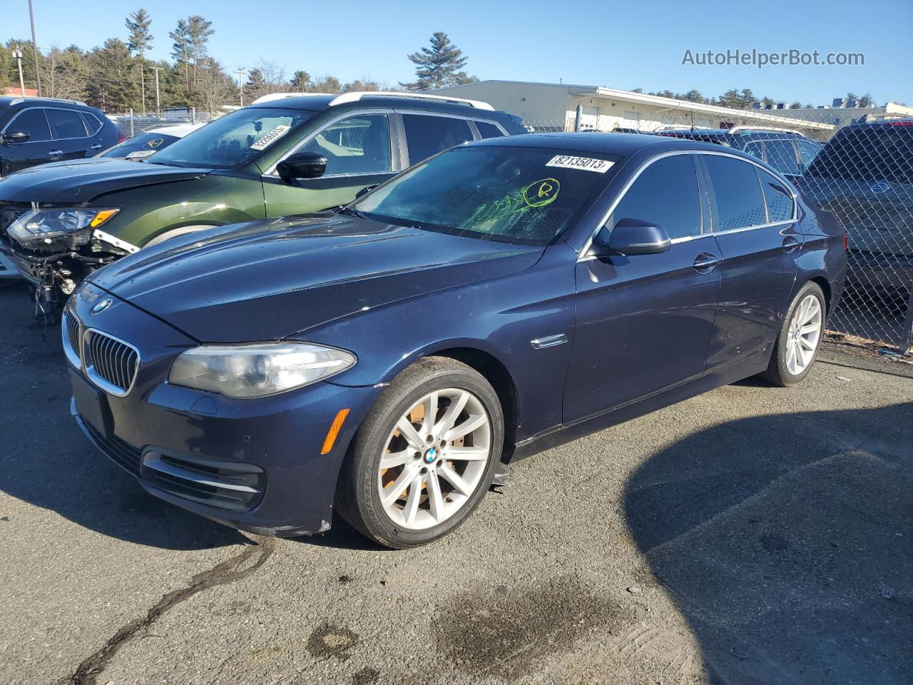 2014 Bmw 535 Xi Blue vin: WBA5B3C59ED537939