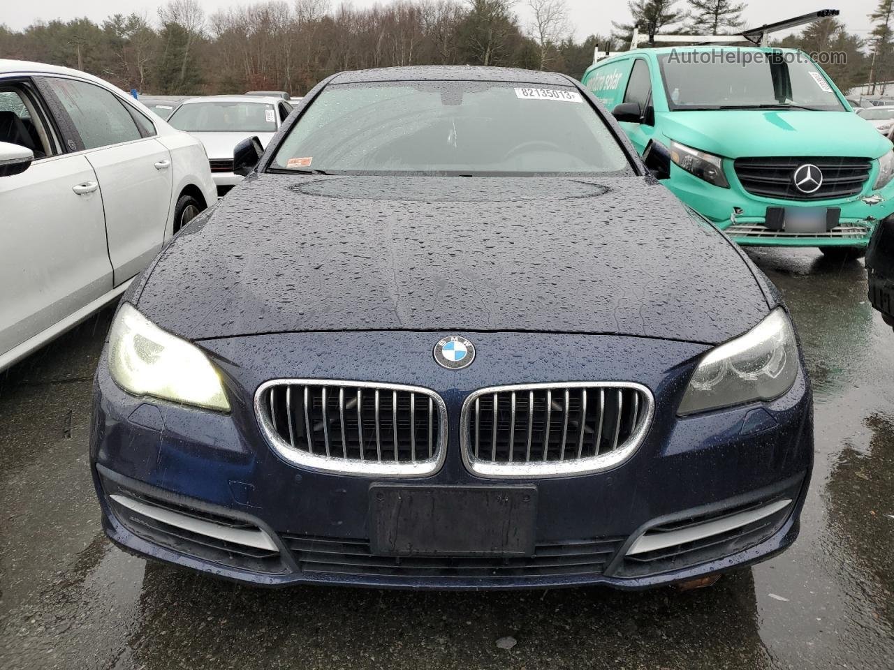 2014 Bmw 535 Xi Синий vin: WBA5B3C59ED537939