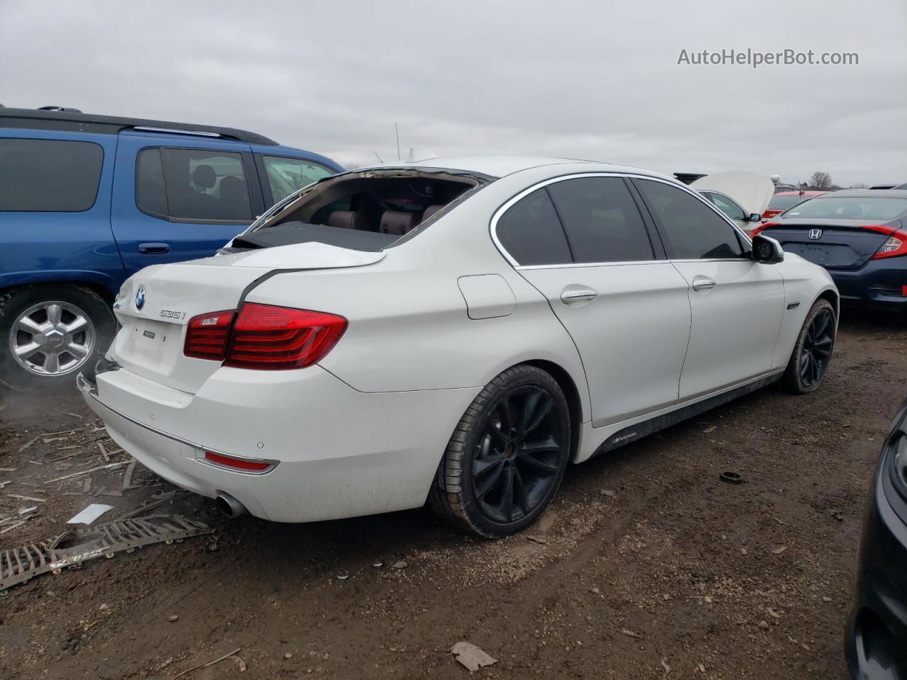 2016 Bmw 535 Xi Белый vin: WBA5B3C59GG253308