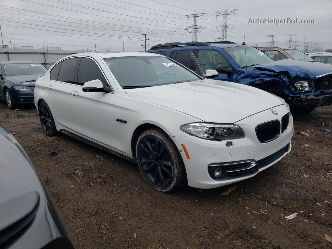 2016 Bmw 535 Xi Белый vin: WBA5B3C59GG253308