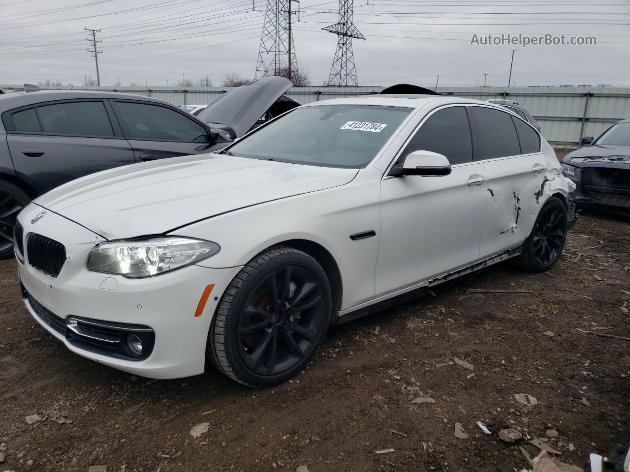 2016 Bmw 535 Xi Белый vin: WBA5B3C59GG253308