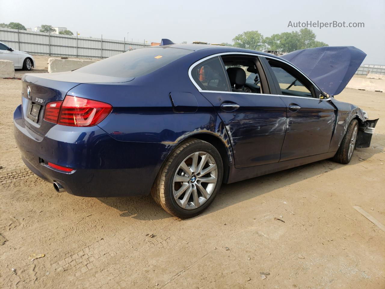 2016 Bmw 535 Xi Синий vin: WBA5B3C59GG261084