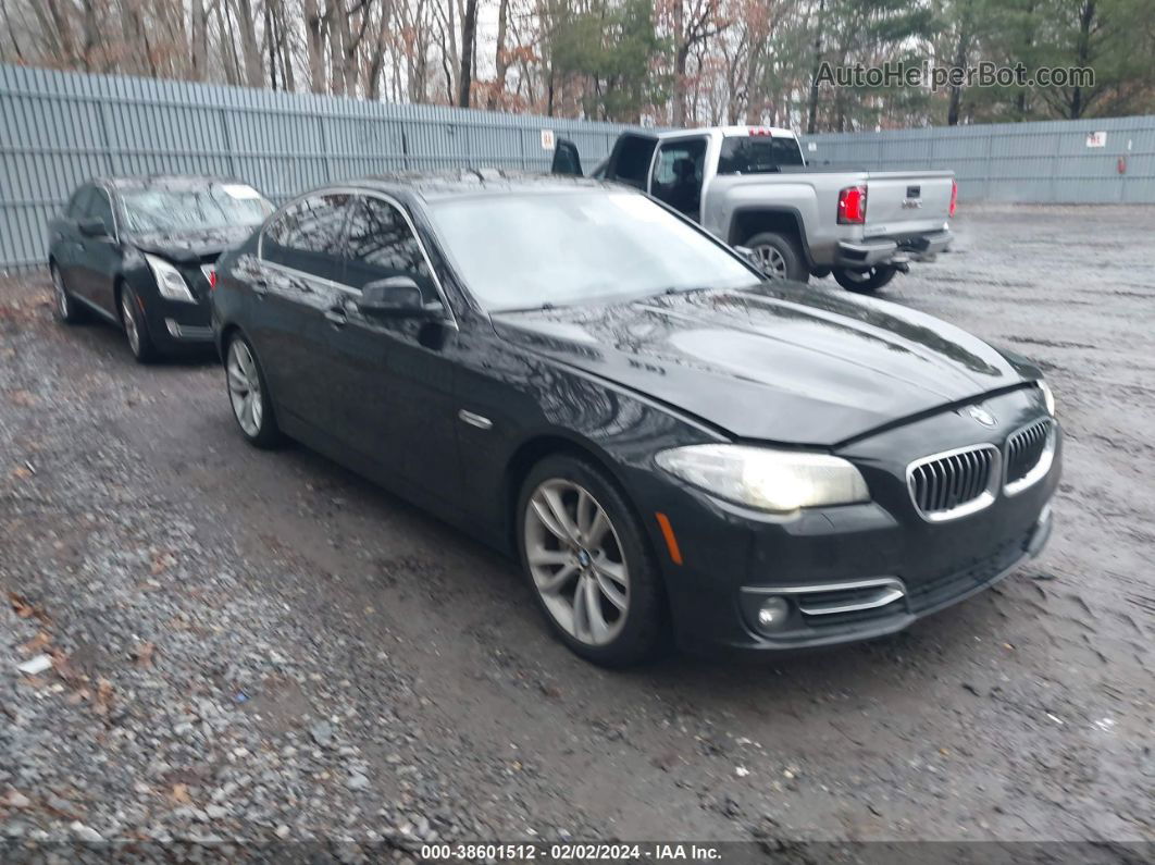 2014 Bmw 535i Xdrive Black vin: WBA5B3C5XED292438