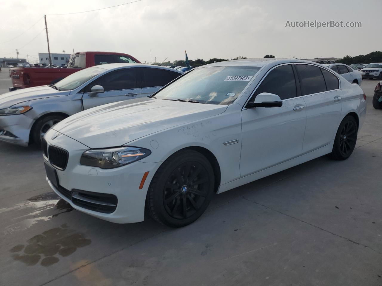 2014 Bmw 535 Xi White vin: WBA5B3C5XED530191