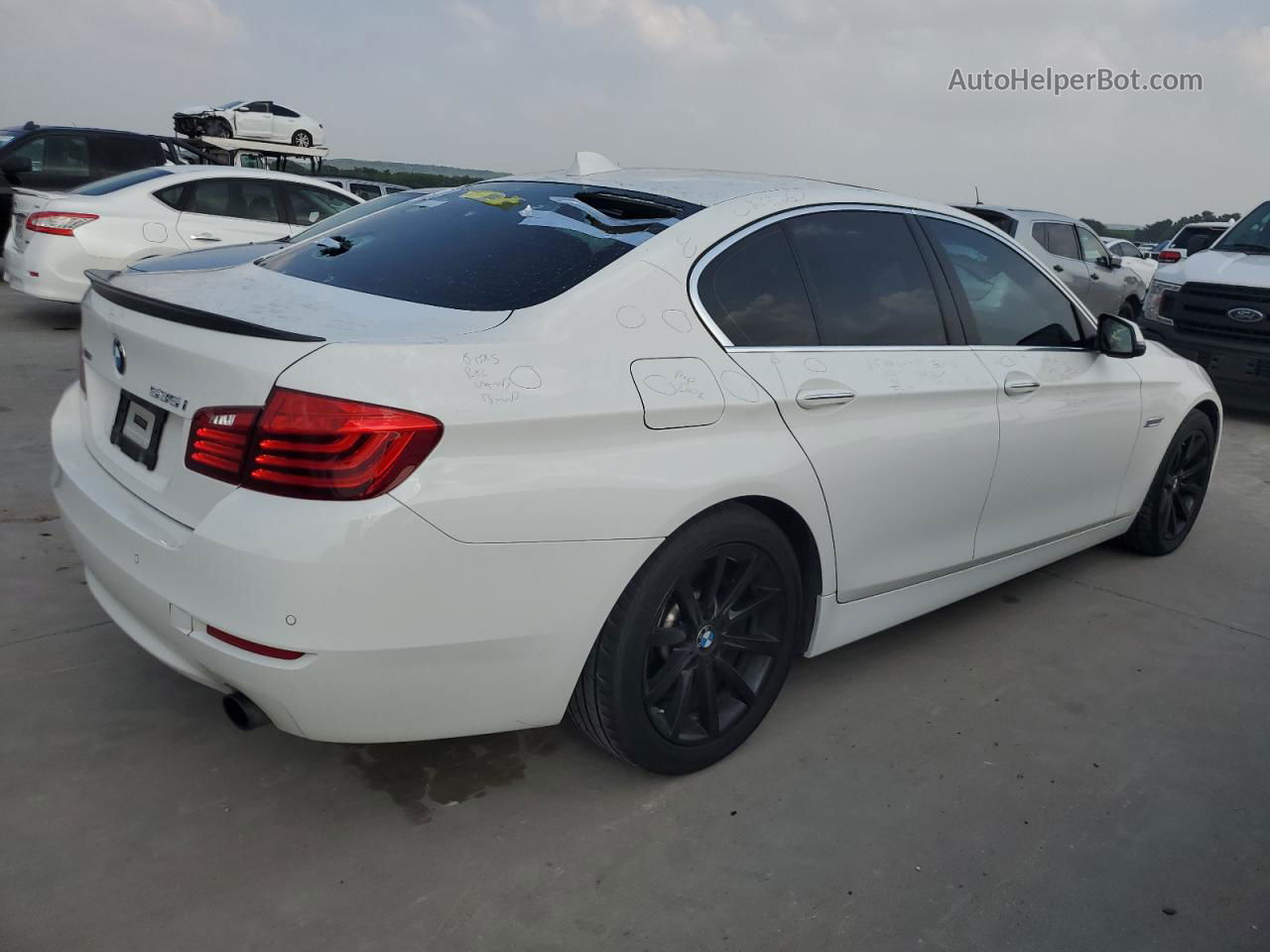 2014 Bmw 535 Xi White vin: WBA5B3C5XED530191