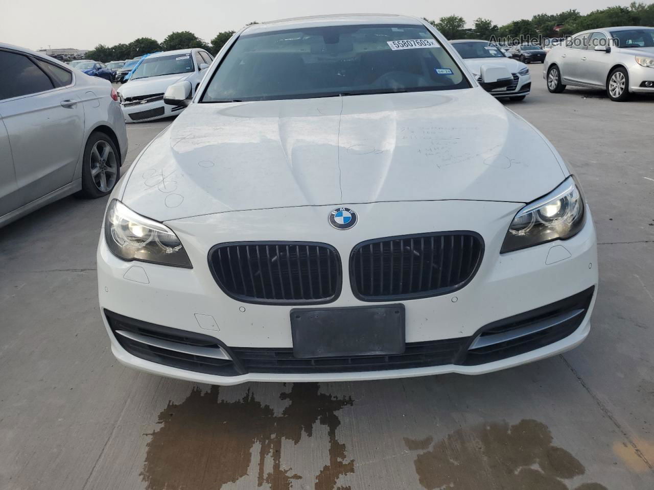 2014 Bmw 535 Xi White vin: WBA5B3C5XED530191