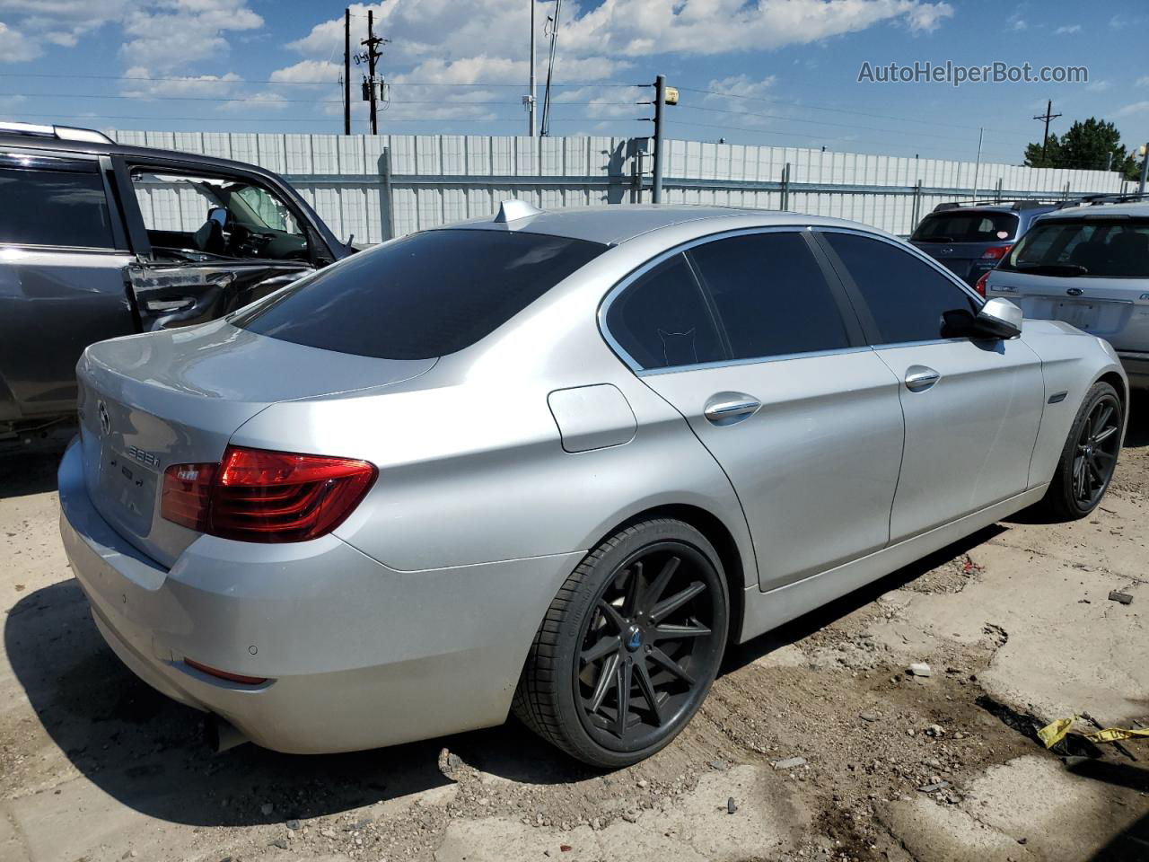 2014 Bmw 535 Xi Silver vin: WBA5B3C5XED532409