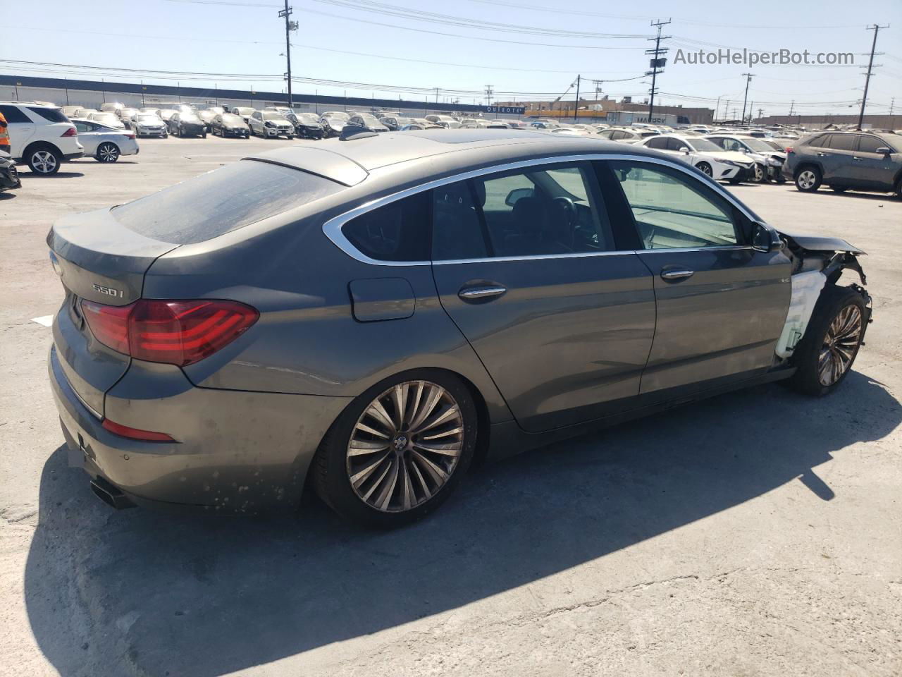 2014 Bmw 550 Xigt Gray vin: WBA5M0C56ED084971