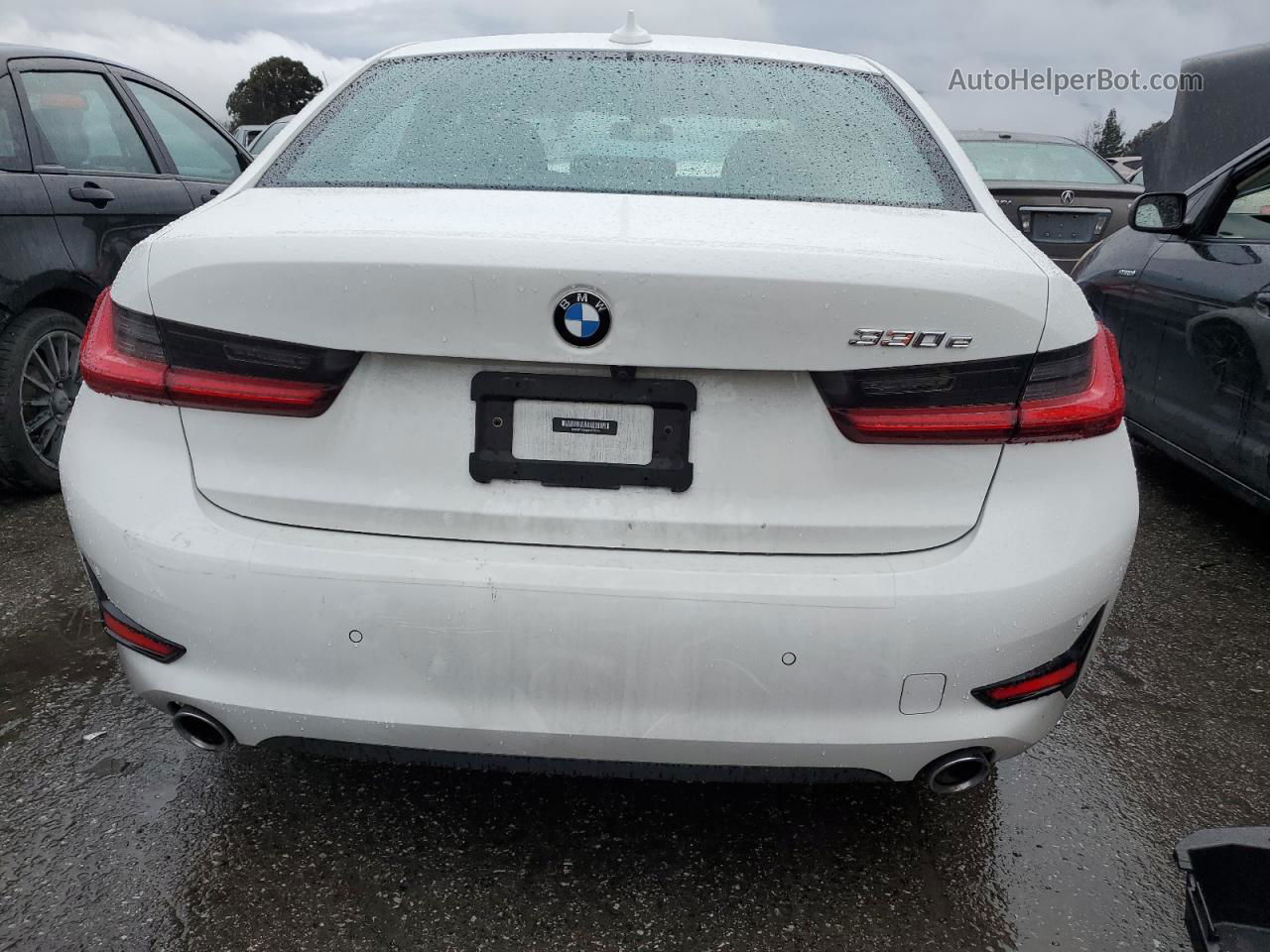 2021 Bmw 330e  White vin: WBA5P7C06MFK70744