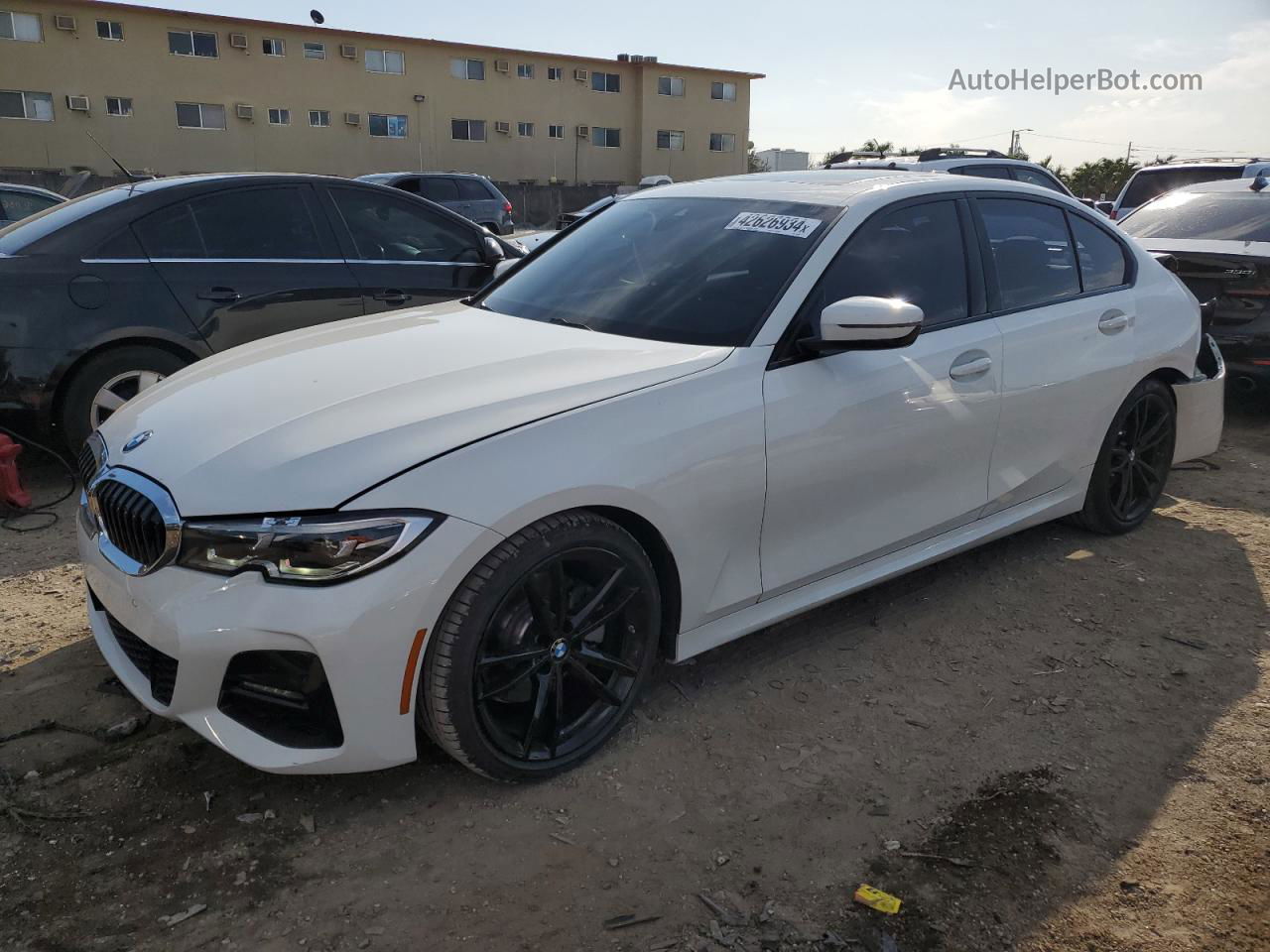 2020 Bmw 330i  White vin: WBA5R1C00LFH33342