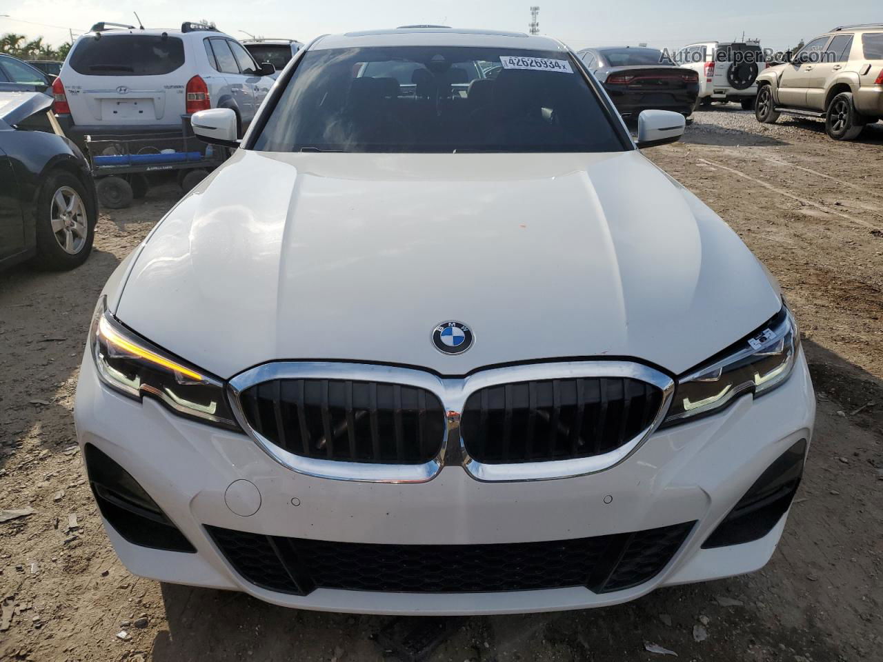 2020 Bmw 330i  White vin: WBA5R1C00LFH33342