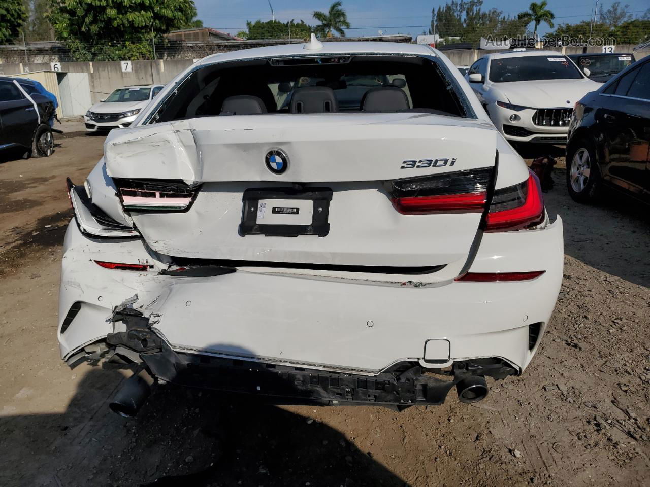 2020 Bmw 330i  White vin: WBA5R1C00LFH33342