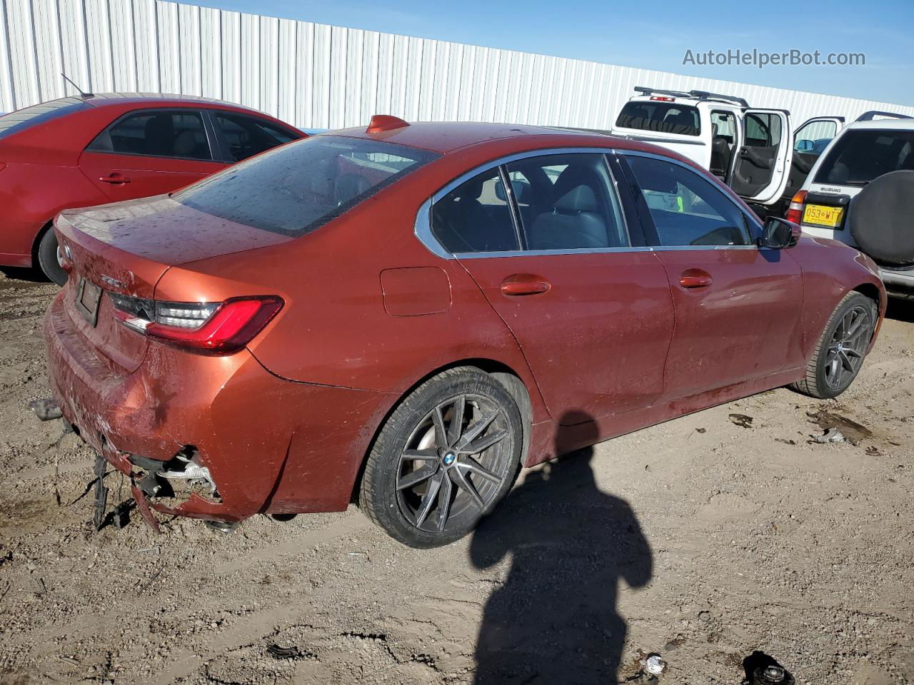 2020 Bmw 330i  Maroon vin: WBA5R1C03LFH66612