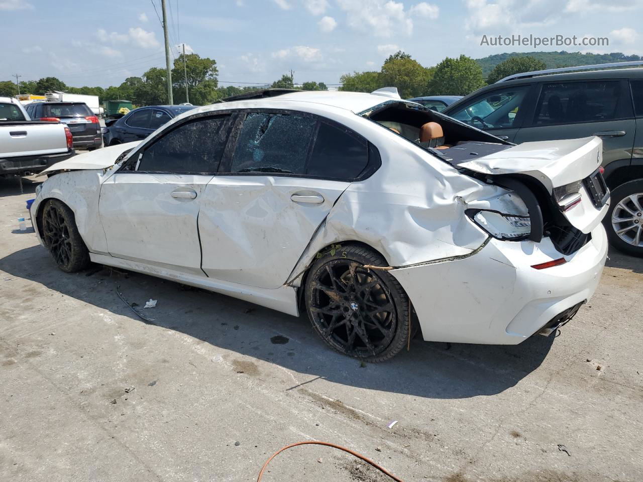 2020 Bmw 330i  White vin: WBA5R1C06LFH42921