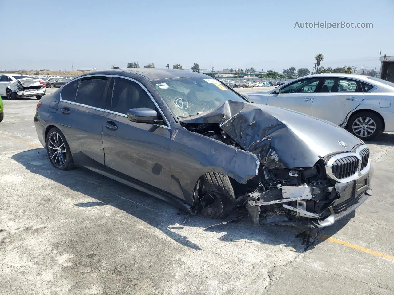 2020 Bmw 330i  Charcoal vin: WBA5R1C06LFH97904