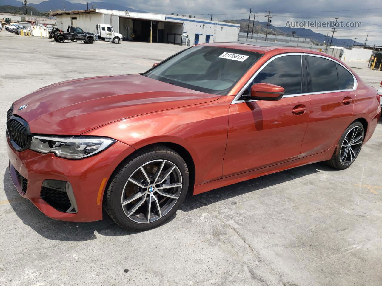 2021 Bmw 330i  Оранжевый vin: WBA5R1C0XMFK51122