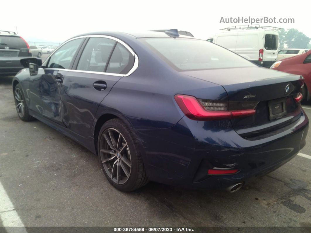 2020 Bmw 3 Series 330i Xdrive Blue vin: WBA5R7C00LFH96976