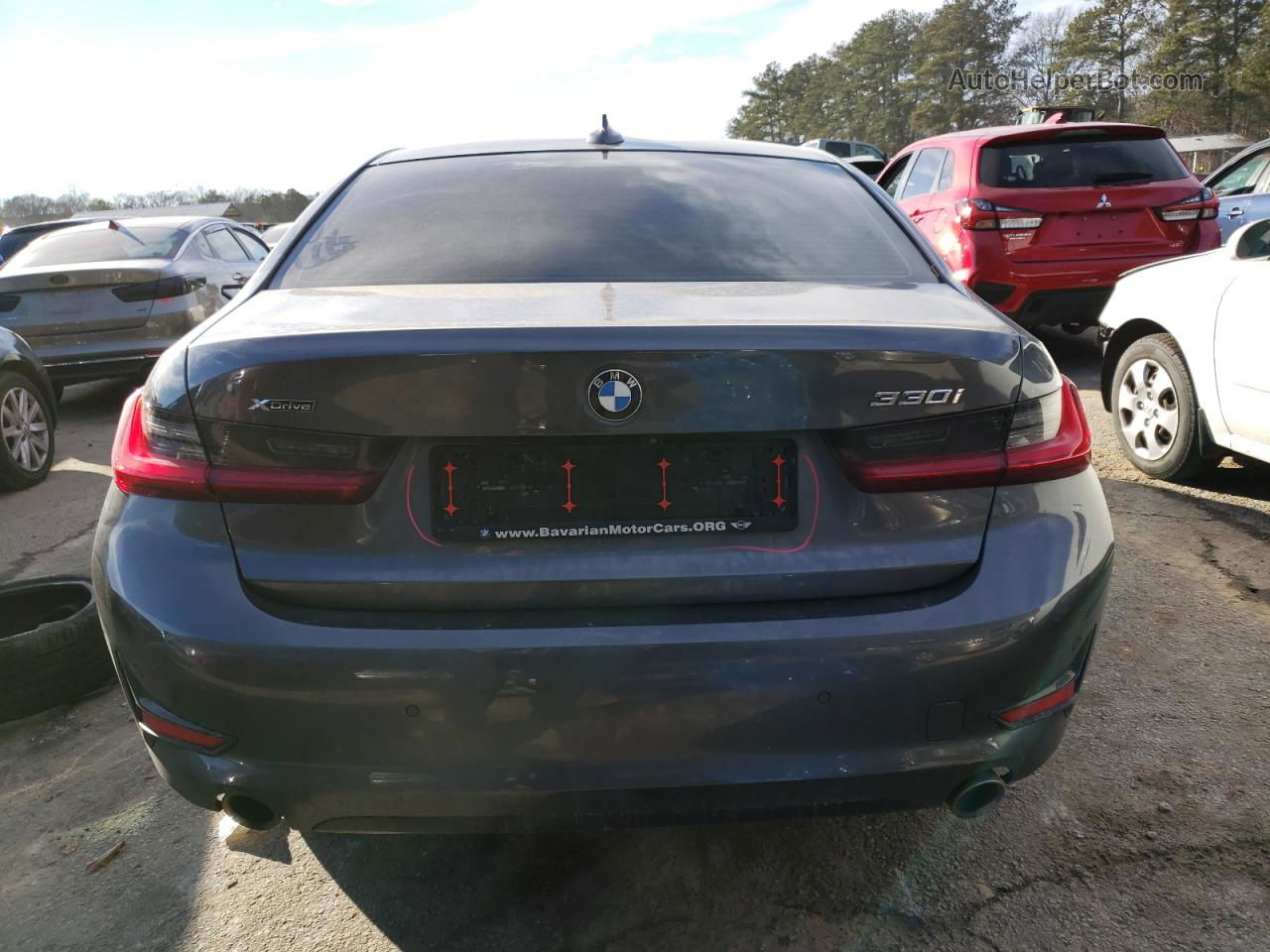 2021 Bmw 330xi  Серый vin: WBA5R7C01MFK41775