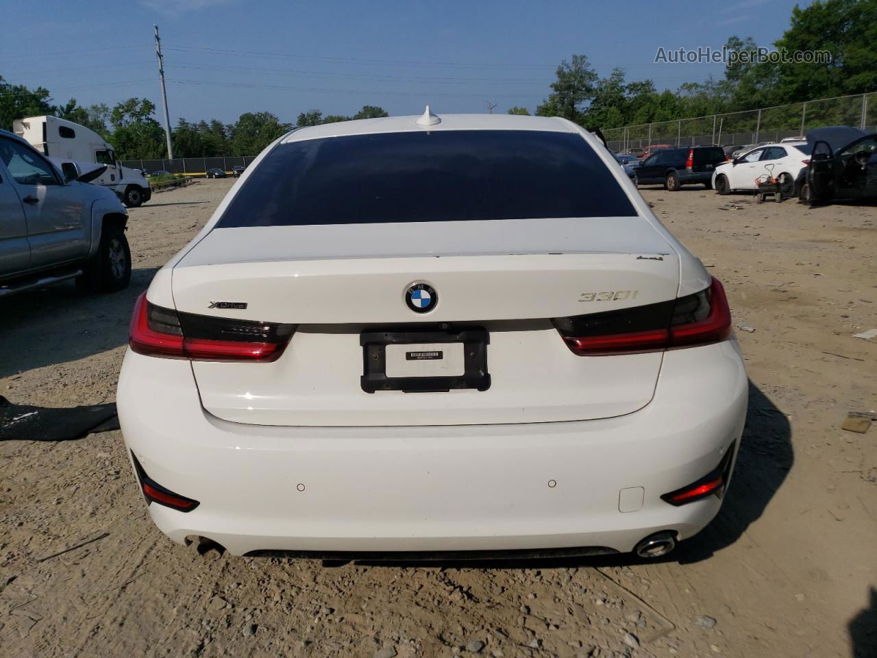 2020 Bmw 330xi  White vin: WBA5R7C07LFH46432